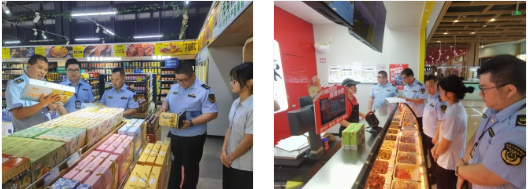 广西柳州市柳江区市场监管局开展新兴高速服务区食品安全检查(图1)